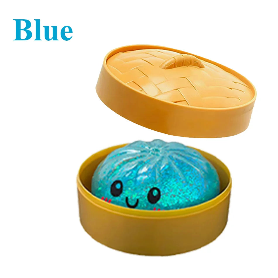 Glitzerknödel, Glitzerknödel Squishy Box Knödel Squishy Angstlinderung Fidget Weichpress-Dekompressions-Teig