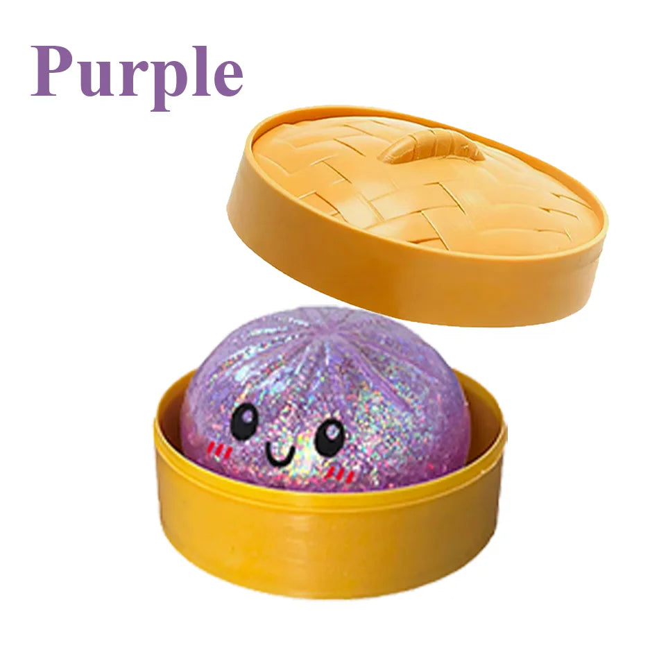 Glitzerknödel, Glitzerknödel Squishy Box Knödel Squishy Angstlinderung Fidget Weichpress-Dekompressions-Teig