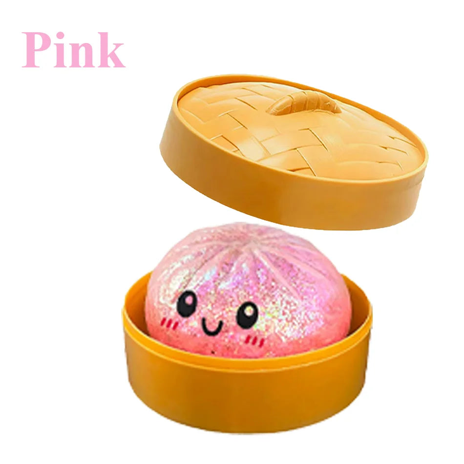Glitzerknödel, Glitzerknödel Squishy Box Knödel Squishy Angstlinderung Fidget Weichpress-Dekompressions-Teig